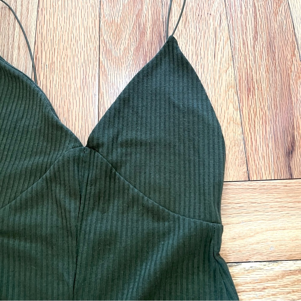 ASOS Ribbed Green Romper - Picture 3 of 3